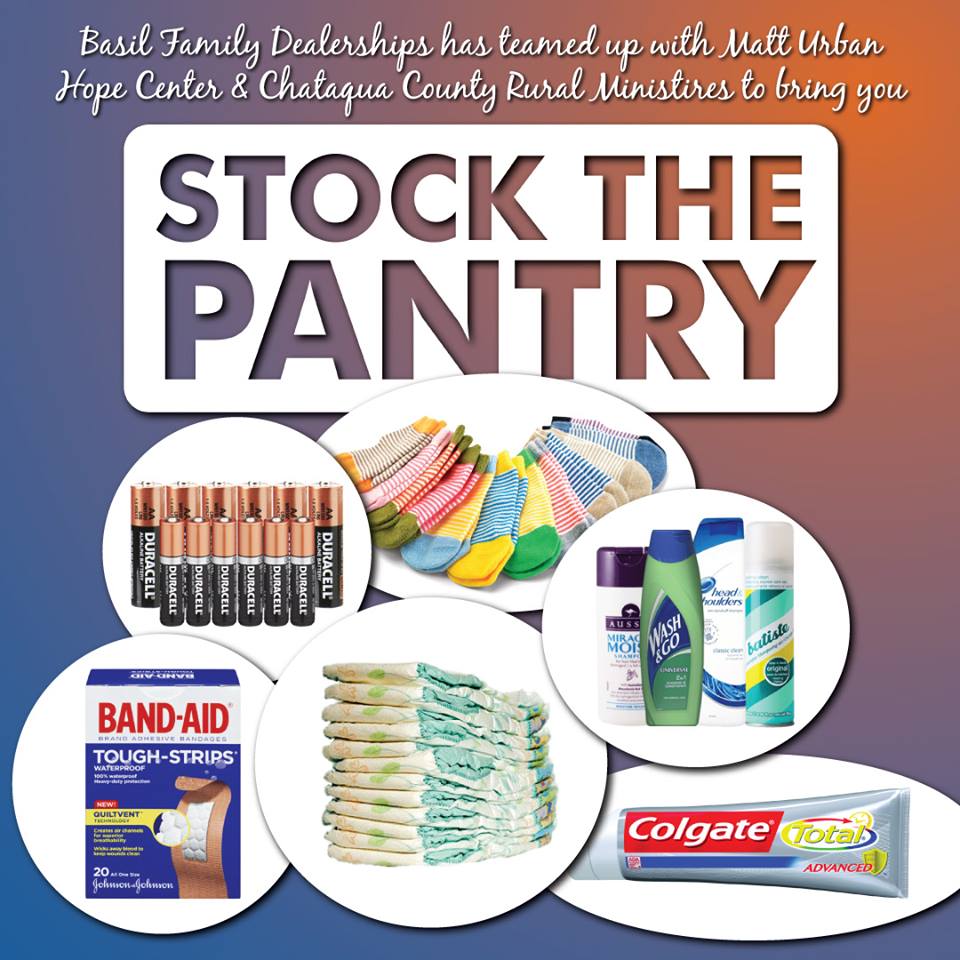 Basil Family Dealerships Stock the Pantry Drive Matt Urban Center