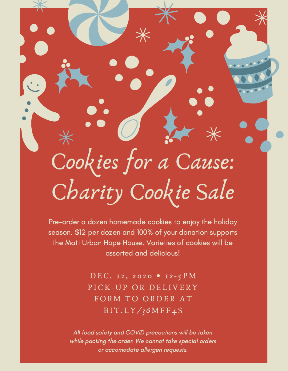 Cookies For A Cause To Benefit Matt Urban Center – Matt Urban Human 